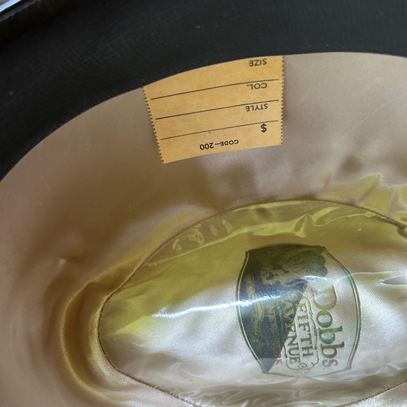 VINTAGE AUTHENTIC DOBBS FIFTH AVENUE FEDORA - Picture 7 of 7